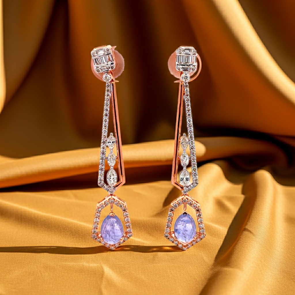 Colorful Brilliance Diamond Earrings